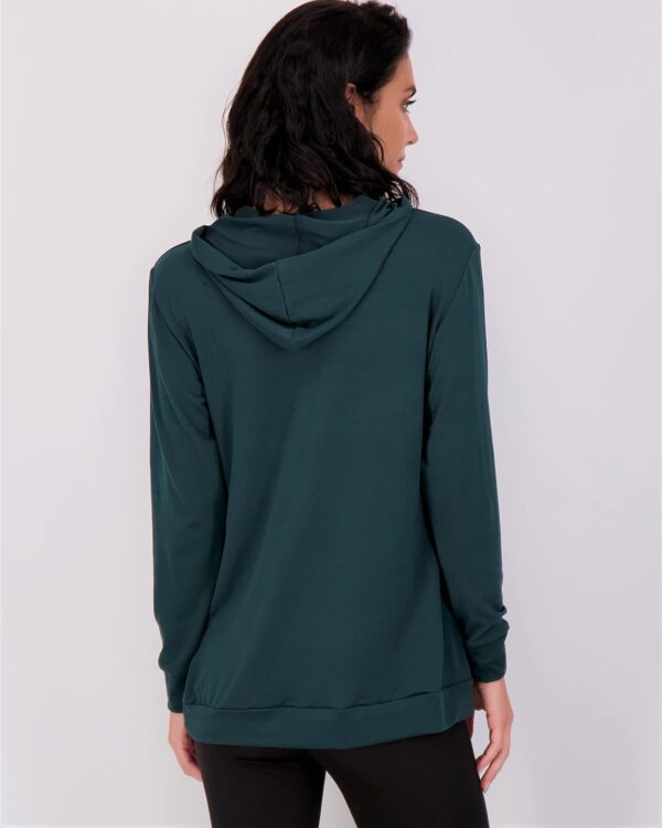 Real Essentials 3 Pack: Women's Dry Fit Long-Sleeve Hoodie Pullover Sweatshirt Pocket - Active Lounge (Available In Plus)