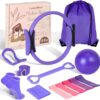 pilates ring circle set 13 pcs pilates equipment accessories for home workouts includes 9.8” pilates ball 12” magic circle yoga ring and resistance bands for women pilates ring and ball set gift