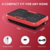 BZK Vibration Plate Exercise Machine, Pro Waver Vibration Plate Platform for Lymphatic Drainage, Helps Weight Loss Shaping Toning & Wellness, Whole Body Shake Workout Equipment for Home Gym