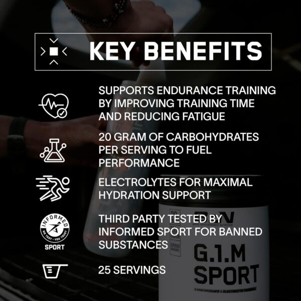 BARE PERFORMANCE NUTRITION, BPN G.1.M Go One More Sport, Endurance Training Fuel, Fruit Punch, Superior Carbohydrate Source & Electrolyte Formula, Reduce Fatigue, 25 Servings
