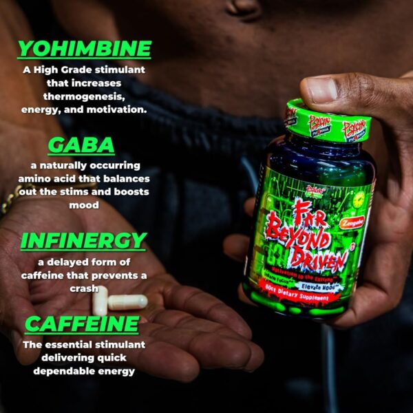 Psycho Pharma Far Beyond Driven, for Increased Energy to Burn with Improved Focus, Positive Mood.