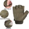 FIORETTO Fingerless Gloves, Airsoft Gloves, Half Finger Gloves for Driving, Cycling, Shooting, Hunting, Motorcycle, Climbing, Outdoor Work 215801