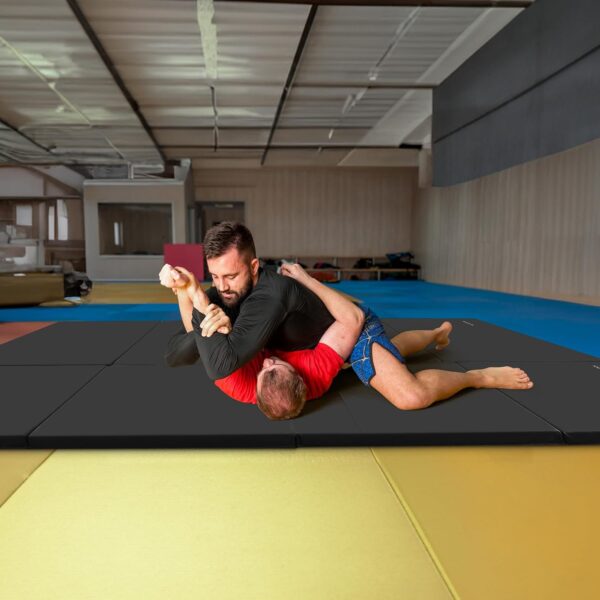 BalanceFrom Folding Gymnastics Mat, Home Gym Floor Tumbling Equipment, 4' x 10' x 2"