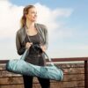 Gaiam Cargo Yoga Mat Bag, Full-Zipper Yoga Mat Carrier with Adjustable Strap, Front & Exterior Phone Pocket with Earbuds Slit, Stylish & Functional Fitness Mat Holder for Women & Men