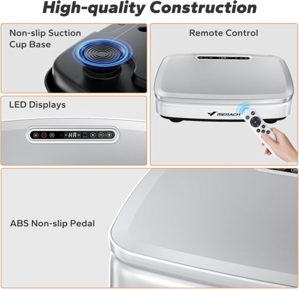 71EZZTiTMQL._AC_SL1500_.jpg MERACH Vibration Plate Exercise Machine, Vibration Plate for Lymphatic Drainage, Vibrating Plate Exercise Machine for Women Men, Workout Equipment for Home