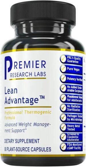 Premier Research Labs Lean Advantage: Green Coffee Bean Extract for Weight Loss, Green Coffee Extract, Coffee Pills, Appetite Suppressant for Women & Men, Weight Management Supplement - 90 Capsules