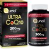 Qunol CoQ10 200mg Softgels, Ultra CoQ10 - Ultra High Absorption Coenzyme Q10 Supplements - Antioxidant Supplement for Vascular and Heart Health & Energy Production - 2 Month Supply - 60 Count