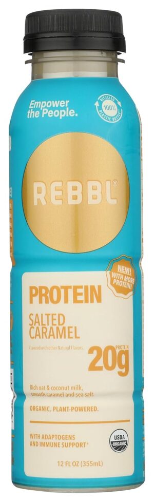 REBBL Organic Salted Caramel Protein Elixir, 12 FZ