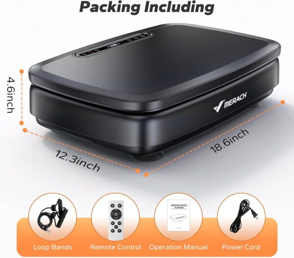 71Eksr2vL8L._AC_SL1500_.jpg MERACH Vibration Plate Exercise Machine, Vibration Plate for Lymphatic Drainage, Vibrating Plate Exercise Machine for Women Men, Workout Equipment for Home