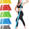 Resistance Bands for Working Out, Physical Therapy Bands, Elastic and Exercise Bands Set for Stretching, Suitable for Rehab, Yoga, Pilates, Gym, Home Exercise