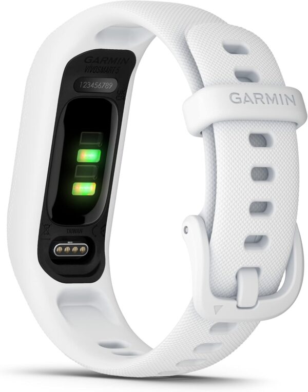 Garmin vívosmart® 5, Fitness Tracker, Long-Lasting Battery, Simple Design, White