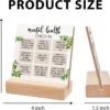 Mental Health Inspirational Gift, Positive Self Affirmations Wooden Sign, Mental Health Check in Wood Sign with Wooden Stand, Cheer Up Gifts for Psychologist School Counselor Student Boy Girl