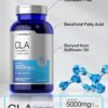 Horbäach CLA Supplement | 300 Softgel Pills | Maximum Potency | Conjugated Lineolic Acid from Safflower Oil | Non-GMO, Gluten Free