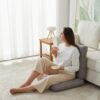 Quilmfoam Meditation Floor Pillow Cushions for Adults Kids, Large Square Double-Side Corduroy Floor Pillows Seat Cushion, for Yoga Living Room Tatami Home Decor, 1 Pack, Light Grey, 22x22x4 Inch