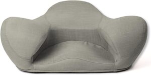 "Ergonimically Correct for the Human Physiology" Zen Yoga Ergonomic Chair Foam Cushion Home or Office (Dove Grey Fabric)