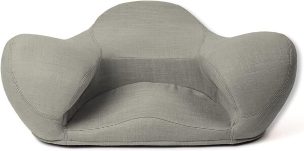 "Ergonimically Correct for the Human Physiology" Zen Yoga Ergonomic Chair Foam Cushion Home or Office (Dove Grey Fabric)