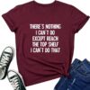 BLACKOO Women There's Nothing Funny Tshirts Graphic Cute Tees