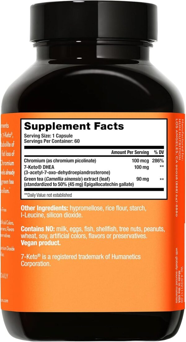 HUM Ripped Rooster - Natural Green Tea Supplement to Boost Metabolism, Control Cravings, Burn Fat & Support a Healthy Diet & Weight Management (60-Count)