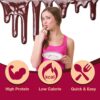 ProtiDIET Protein Chocolate Fudge Cake - 15g Protein - Low Fat High Protein Snacks for Adults - Quick and Easy-to-Prepare Healthy Protein Snack - 7 Cake Mix Pouches Per Box