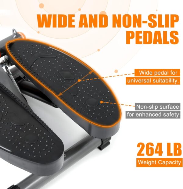 71F9CHb9R1L._AC_SL1500_.jpg Stepper for Exercise at Home Mini Stair Stepper with Resistance Bands Exercise Equipment for Home Stair Climber Stepper Machine for Home Gym Cardio Equipment for Full Body Workout