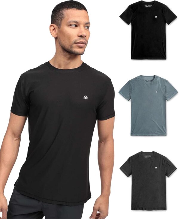 INTO THE AM Premium Workout Shirts for Men - Ultra-Lightweight Athletic Gym Tees S - 4XL