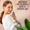Stress Ease Essential Oil Roll-On Blend 10 ml - Natural Stress Relief with Lavender, Geranium & Frankincense Oils Roller - Pure & Calming Aromatherapy - Nexon Botanics
