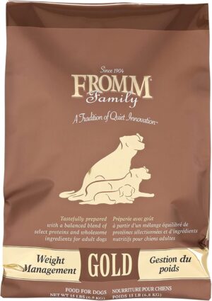 Fromm Family Foods 727533 Weight Management 15 Lb Gold Dog Food (1 Pack), One Size