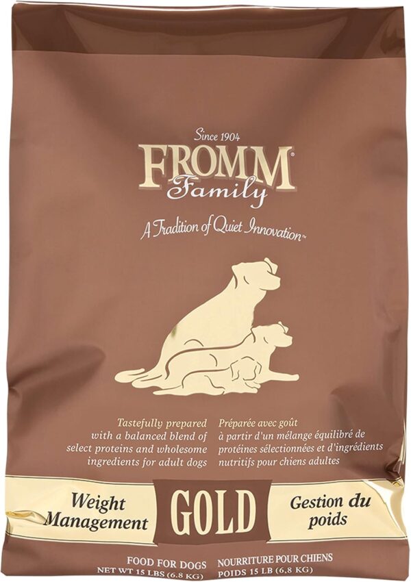 Fromm Family Foods 727533 Weight Management 15 Lb Gold Dog Food (1 Pack), One Size