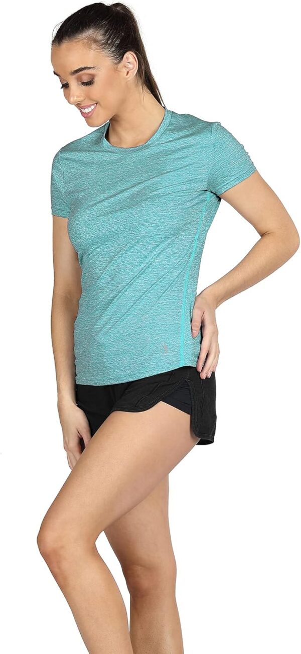 icyzone Workout Running Tshirts for Women - Fitness Athletic Yoga Tops Exercise Gym Shirts (Pack of 3)