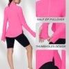 Women's Golf Polo Long Sleeve Workout Tops V Neck UPF 50+ Sun Protection Quick Dry Lightweight Active Tennis Shirts