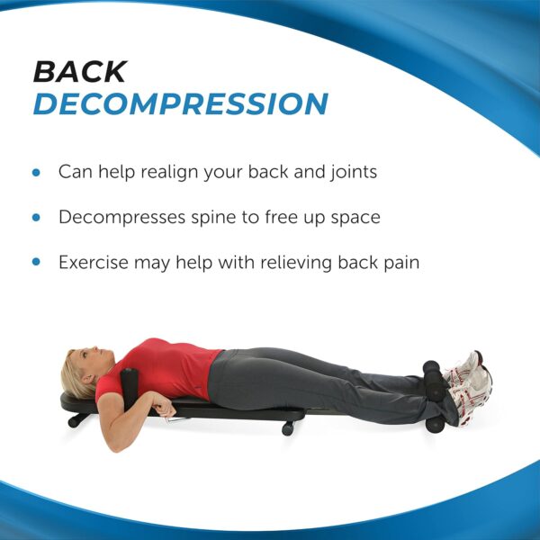 71FdW8Dif7L._AC_SL1500_.jpg Stamina InLine Back Stretch Bench Upper and Lower Back Stretcher - No Inversion Decompression Fitness Equipment - Up to 250 lbs Weight Capacity