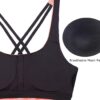 icyzone Workout Tank Tops Built in Bra - Women's Strappy Athletic Yoga Tops, Exercise Running Gym Shirts