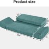 HOMBYS Meditation Cushion Foam Meditation Pillows for Sitting on Floor, Large Yoga Pillow for Adult, Meditation Mat with 2 Knee Cushions and Hip Support-3 Shapes for Different People-Supportive