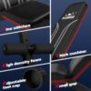FLYBIRD Adjustable Weight Bench Workout Bench for Home Gym, 15 Degree Decline Sit-Up, Sturdy Durable Folding Weight Bench for Years of Workout -FBGEAR23