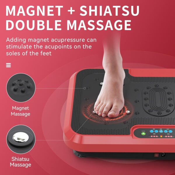 BZK Vibration Plate Exercise Machine, Pro Waver Vibration Plate Platform for Lymphatic Drainage, Helps Weight Loss Shaping Toning & Wellness, Whole Body Shake Workout Equipment for Home Gym