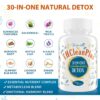 31-in-ONE Detox and Liver Cleanser, Fast Detox, Full Body Detox, Toxins Cleaner for Liver, Kidney, Natural Herbal Formula, Support Immune & Mood, Made in USA, 60 Capsules