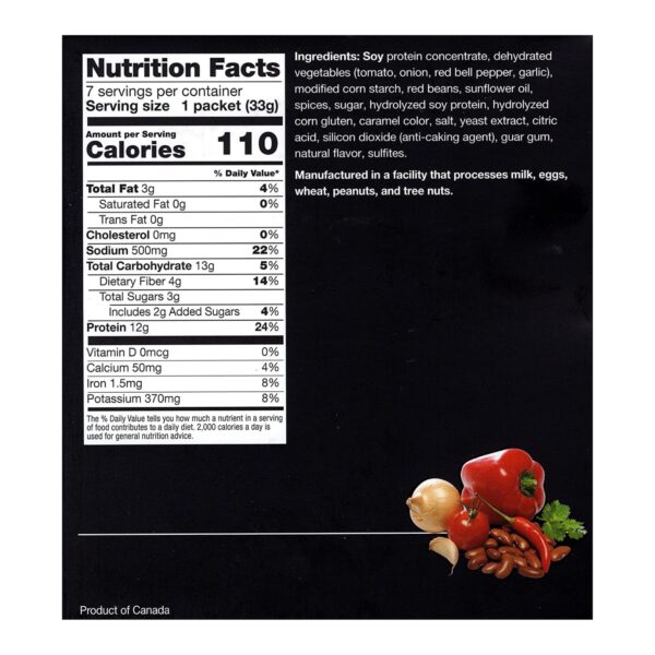 PROTIFIT - High Protein Vegetable Chili Mix, 12g Protein, Low Calorie, Low Carb, Low Fat, Low Sugar, Cholesterol Free, Ideal Protein Compatible, 7 Servings Per Box