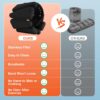 Prodigen Wrist & Ankle Weights for Women, Wearable Silicon Arm & Leg Weights, Size Adjustable Ankle Weights，Wearable Bracelet for Strength Training Walking Running Yoga Pilates Jogging for Men Set of 2