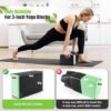 Yoga Blocks Silicone Protective Cover, Premium Silicone Protective Cover for Foam or Cork Yoga Blocks - Eco-Friendly, Non-Slip, Easy to clean | Odorless and Moisture-Proof | Supportive(Without yoga blocks）