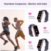 AKAGEAR Fitness & Activity Tracker with Sleep and Blood Oxygen Monitoring, 24/7 Heart Rate Stress Index and Respiratory Training 1.58" AMOLED Display 5ATM Waterproof and More Purple