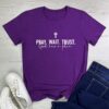 LOOKFACE Women Pray Wait Trust Soft Tees Cute Graphic T Shirts