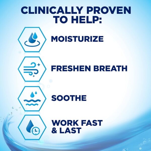 biotène Oral Rinse Mouthwash for Dry Mouth, Breath Freshener and Dry Mouth Treatment, Fresh Mint - 33.8 fl oz
