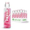 Karma Natural Energy Drink - 12 Pack, Raspberry Peach Caffeinated Water - Clean Focus & Energy Boost