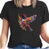 Hummingbird Shirts for Women Vintage Tee Summer Graphics Tee Shirt Floral Tops Womens Loose Life T-Tops