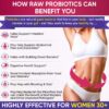 Dr. Formulated Raw Probiotics for Women 100 Billion CFUs Capsules with Prebiotics, Digestive Enzymes, Approved for Adults, Shelf Stable Supplement