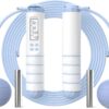 Cordless Weighted Jump Rope with Calorie Counter | Adjustable Knot-Free Skipping Rope for Fitness, Gym & Home Workouts | Ideal for Women, Men & Kids – 9.85ft