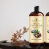 Handcraft Blends Organic Castor Oil - 16 Fl Oz - 100% Pure and Natural - Premium Grade Carrier Oil for Hair Growth, Eyelashes and Eyebrows - Hair and Body - Expeller-Pressed & Hexane-Free