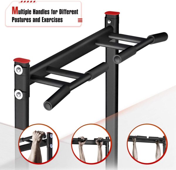 Sportsroyals Power Tower Pull Up Dip Station Assistive Trainer Multi-Function Home Gym Strength Training Fitness Equipment 440LBS