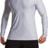 TSLA 3 Pack Men's Long Sleeve Pullover, Dry Fit Running Workout Shirts, Athletic Fitness & Gym Shirt