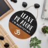 Meditation Room Sign Wall Decor, Do Not Disturb Sign for Home Bedroom Office Yoga Studio Zen Den Room Door, Leave Me Alone Door Decorations Wood Hanging Sign, I'm Meditating